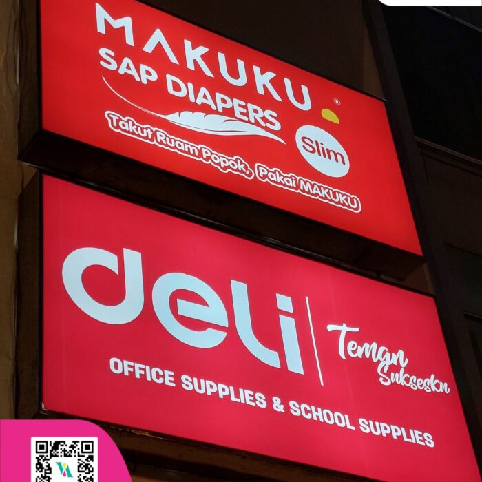 neon box elegan untuk promosi bisnisterang