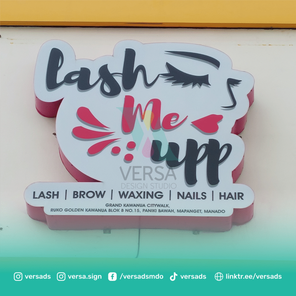 contoh neon sign acrylic untuk branding