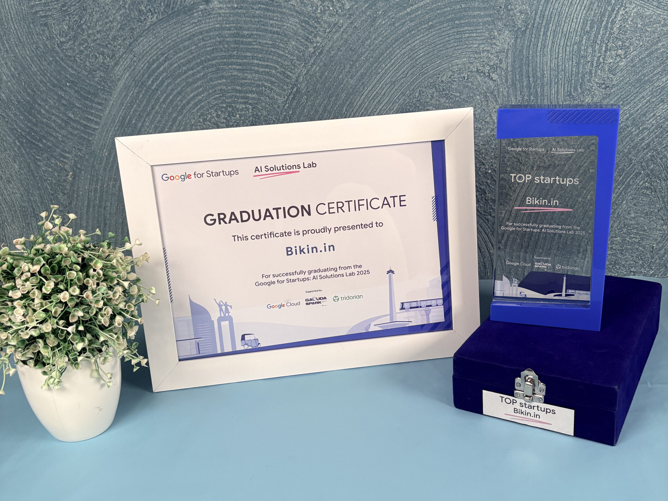 Sertifikat TOP Startups Google for Startups Bikin.in