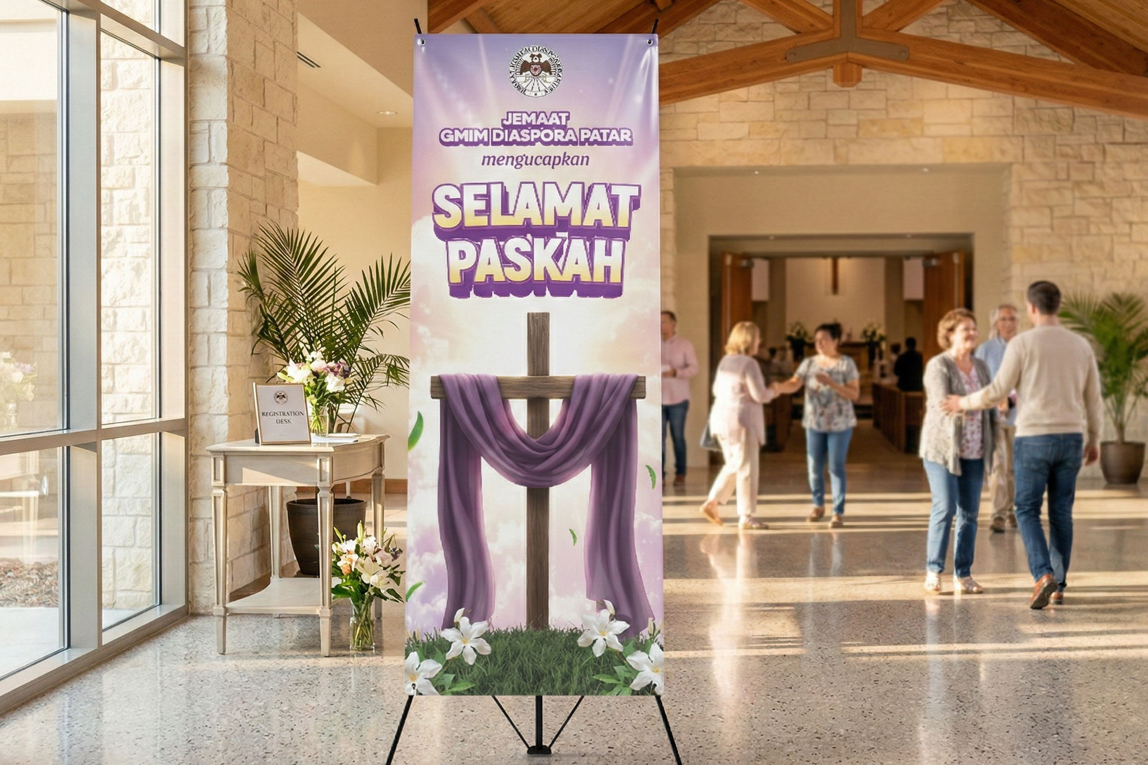 x-banner paskah